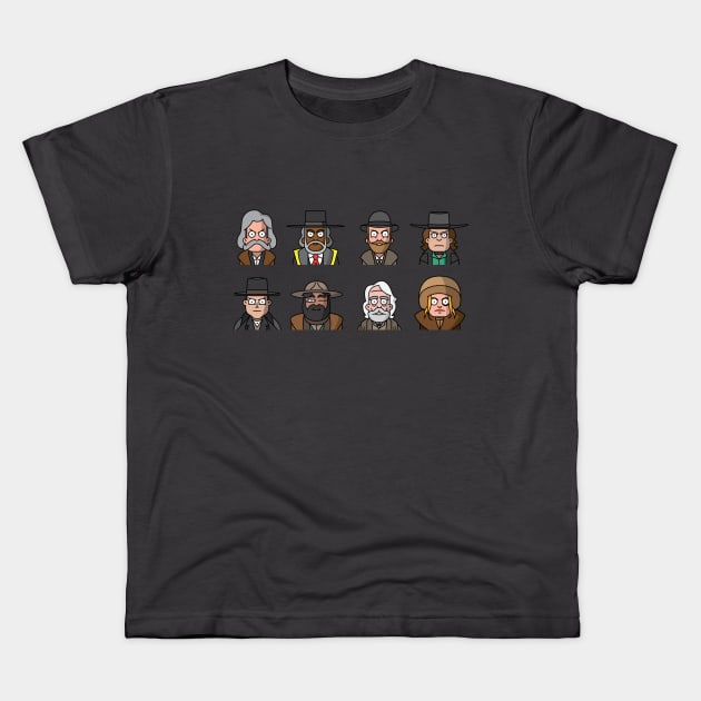 The Hateful Eight Kids T-Shirt by iannorrisart